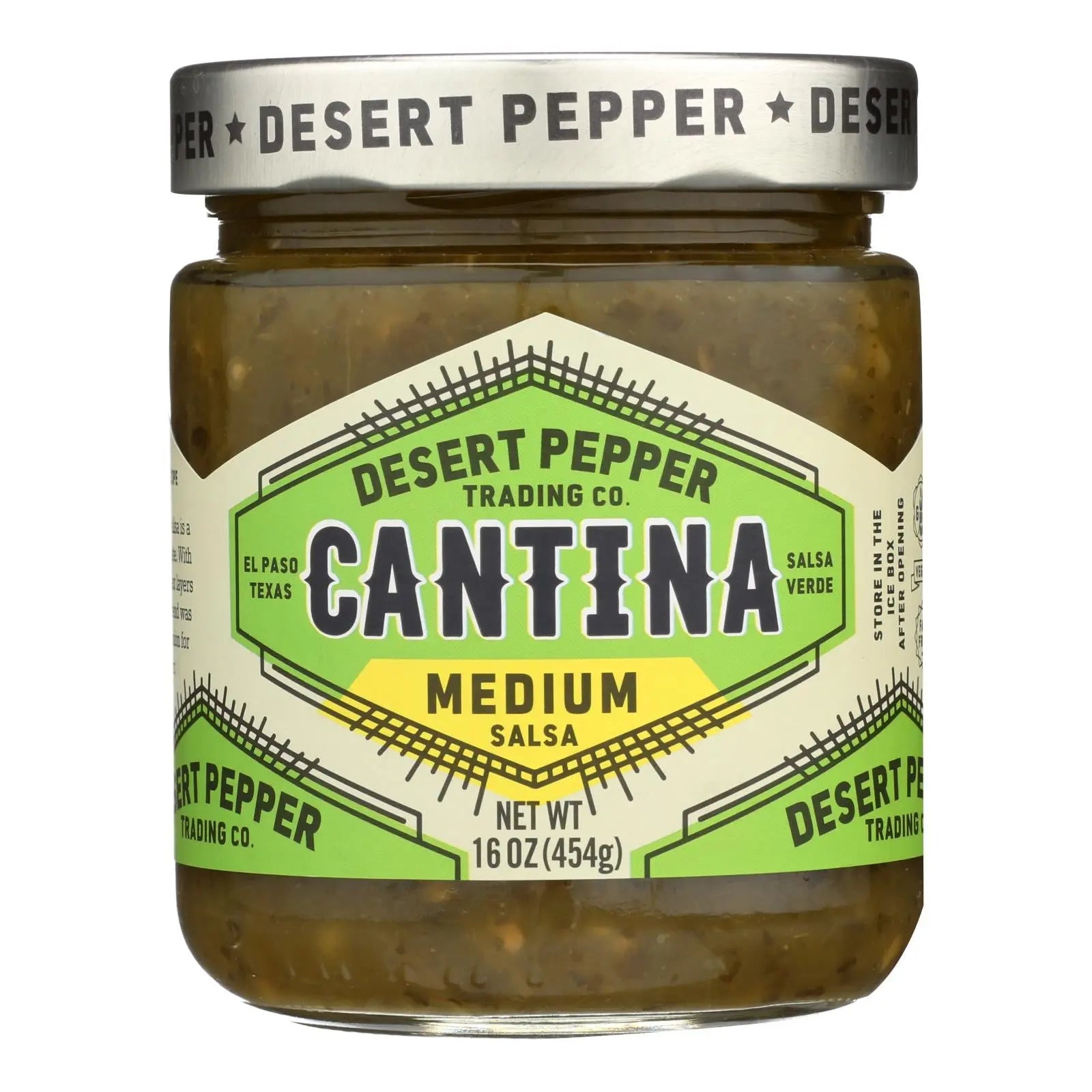 Desert Pepper Trading - Salsa - Cantina - Med - Green - Case Of 6 - 16 Oz Desert Pepper Trading