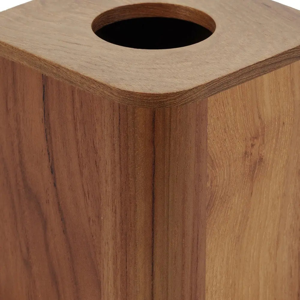 Designer Genuine Teak Tissue Box Cover Homeroots Bed & Bath