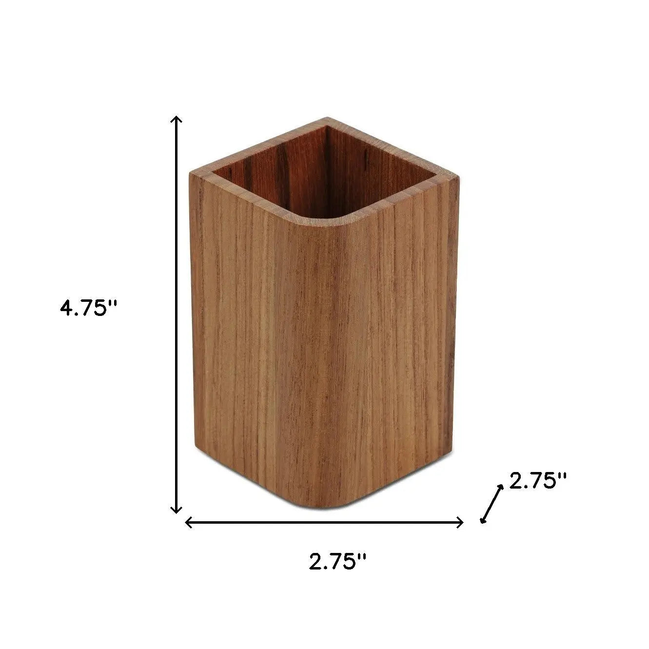 Designer Genuine Teak Tumbler Homeroots Bed & Bath