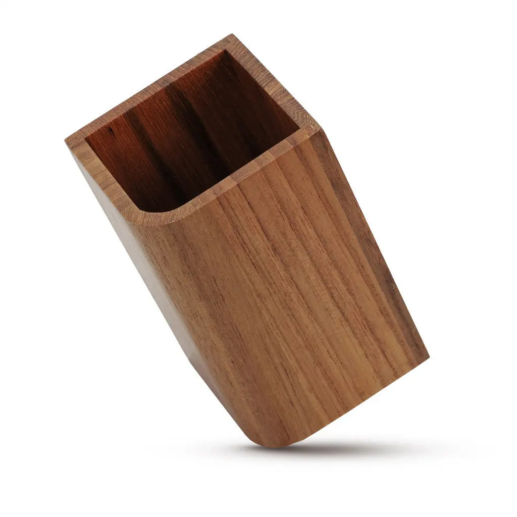 Designer Genuine Teak Tumbler Homeroots Bed & Bath