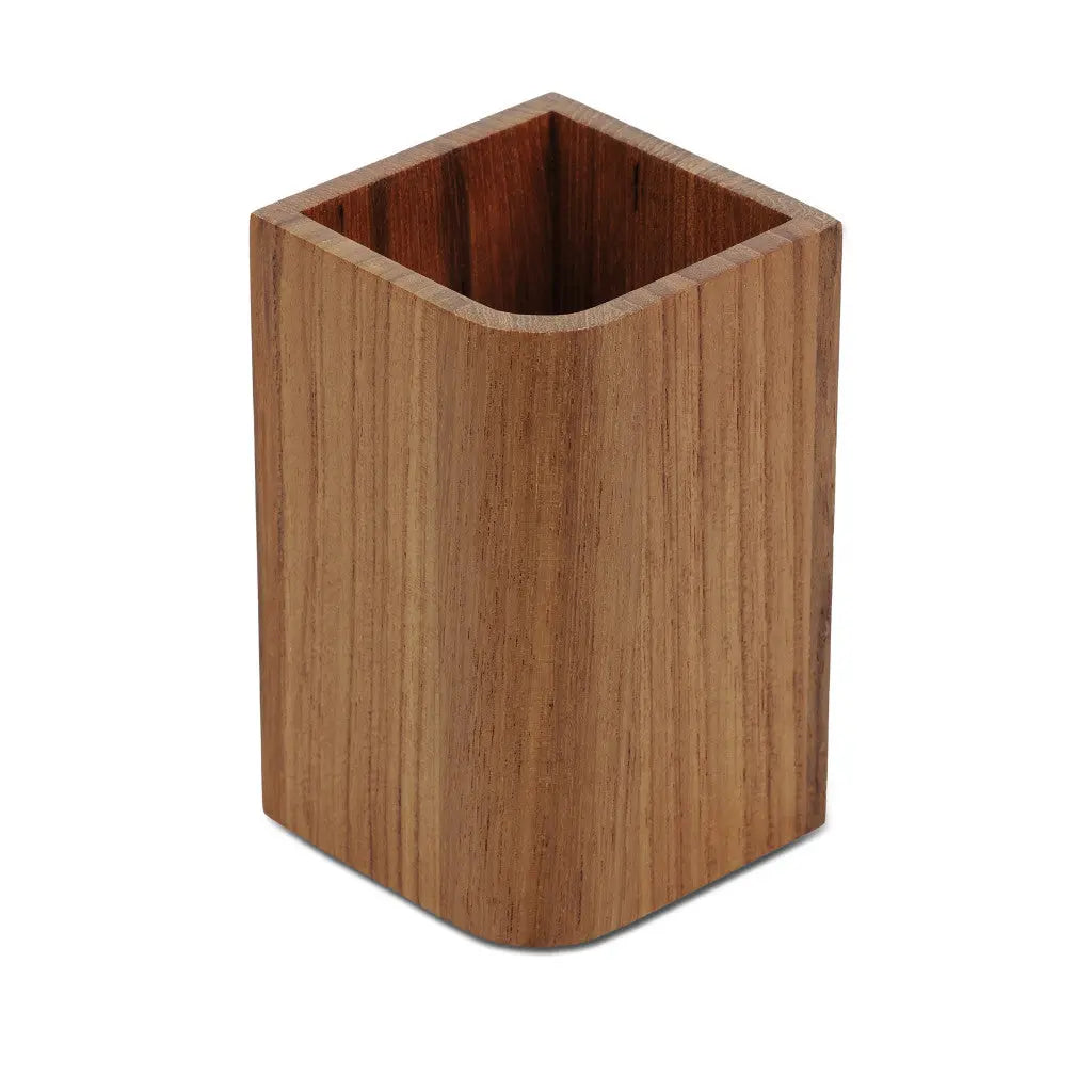 Designer Genuine Teak Tumbler Homeroots Bed & Bath