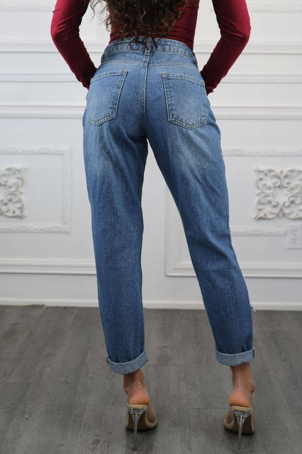 Destroyed and Ripped Maxed Out Boyfriend Jeans SurelyMine
