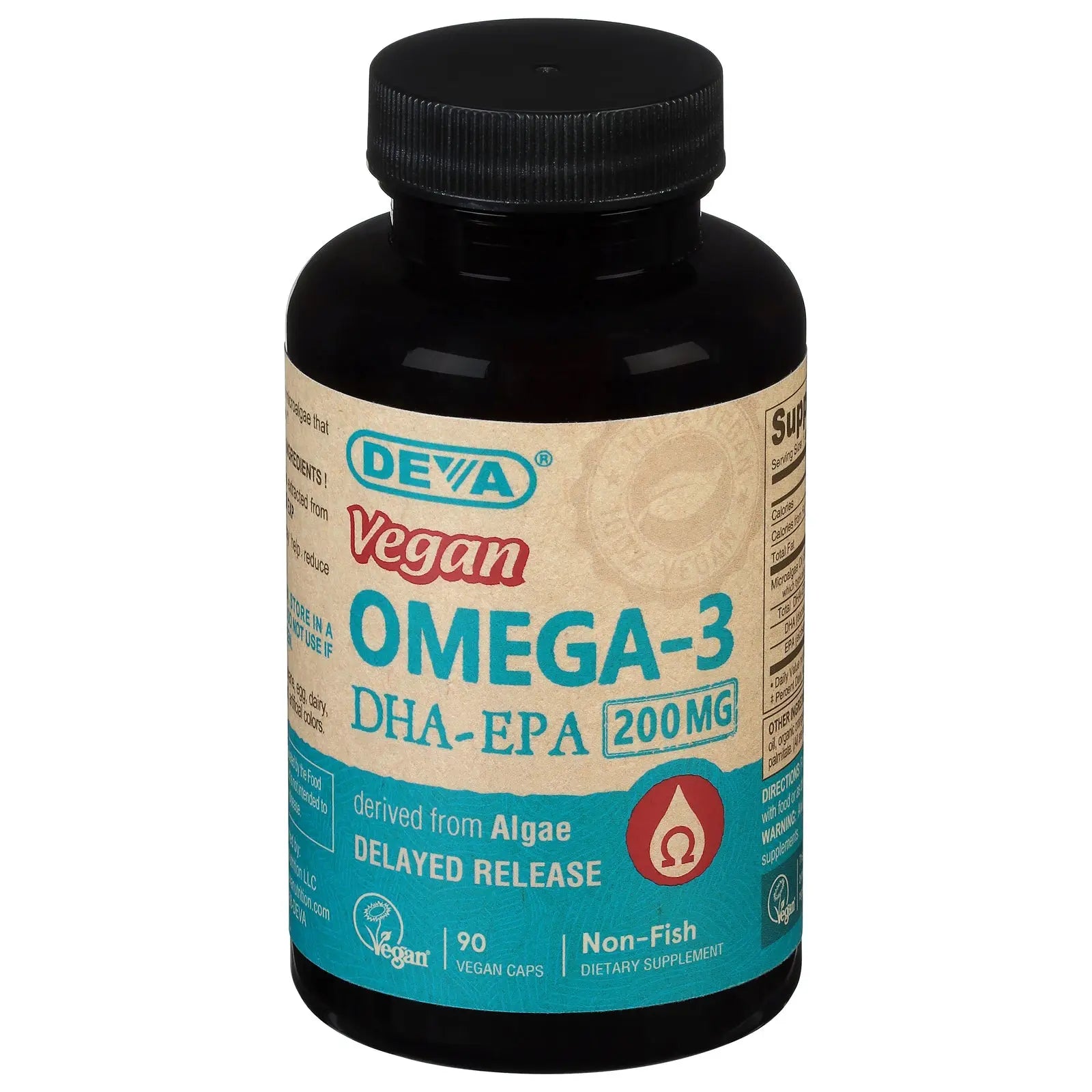 Deva Vegan Vitamins - Dha-epa(delayed Rel)vegan - 1 Each - 90 Vcap Deva Vegan Vitamins