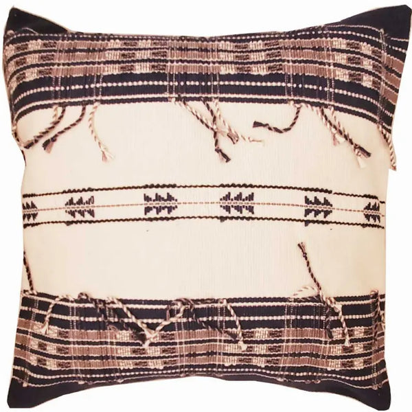 Dhurrie Cotton Fabric Cushion Cover Design Home Accent Furnishing - 16" x 16" Wild Lotus