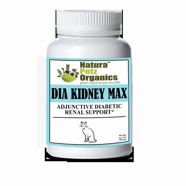 Dia Kidney Max Capsules* Adjunctive Diabetic Renal Support* Dogs And Cats Organic Pet Systems