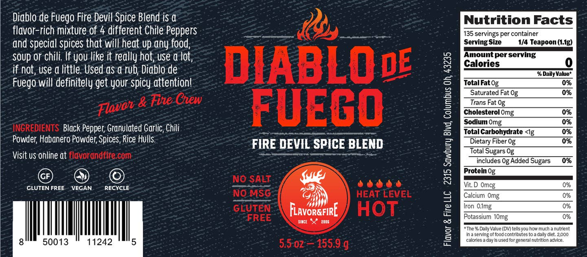 Diablo De Fuego - Devil Fire Spice Blend Madstone USA
