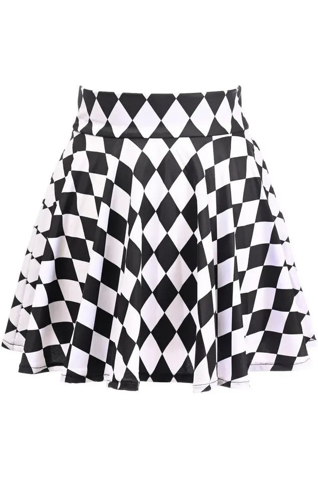 Diamond Print Stretch Lycra Skirt Daisy Corsets