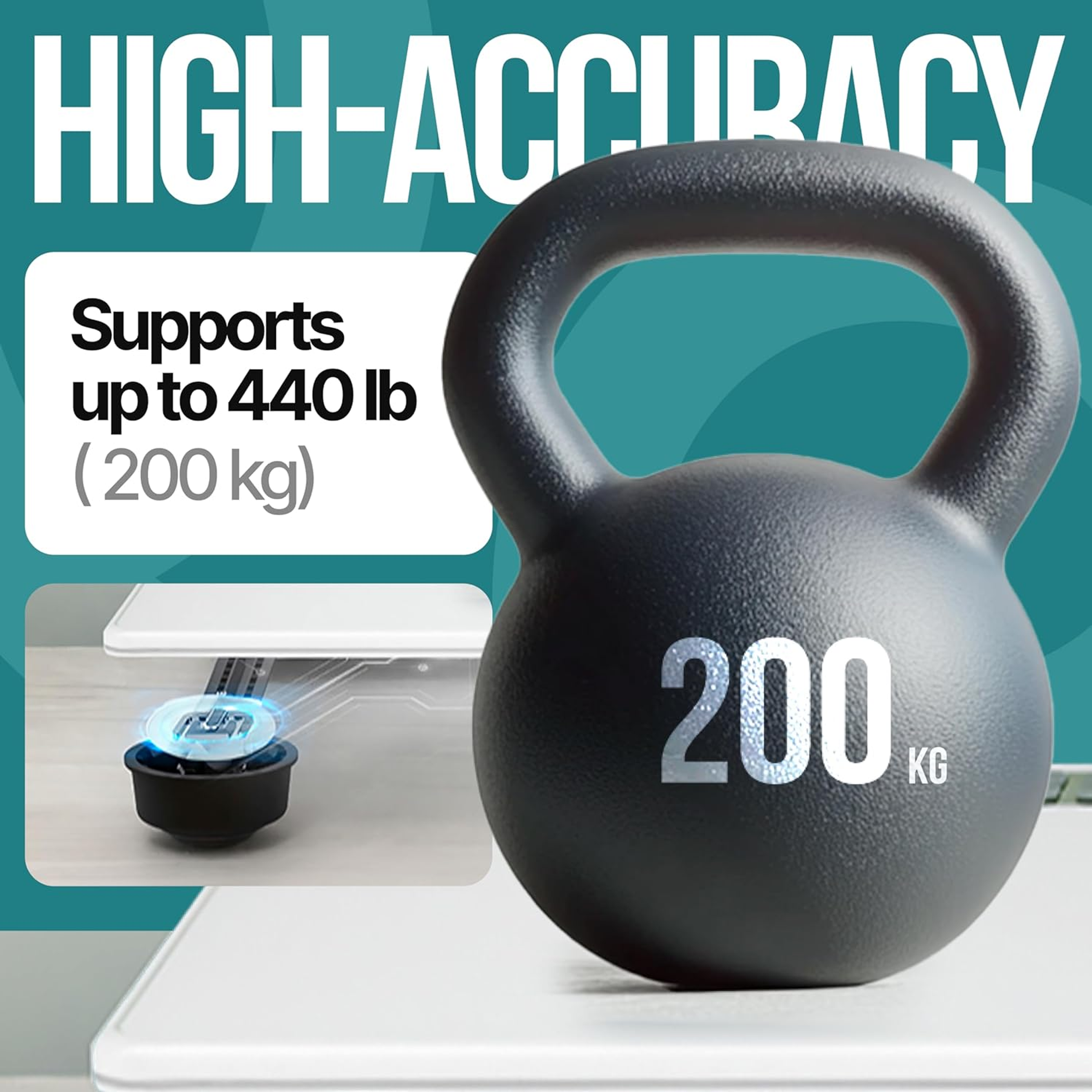 Digital Bathroom Scale for Body Weight EziGo Large Platform 12 inch 30cm EziGo