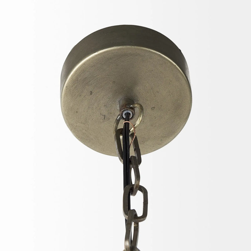Distressed Bronze Metal Dome Hanging Light Homeroots Lighting
