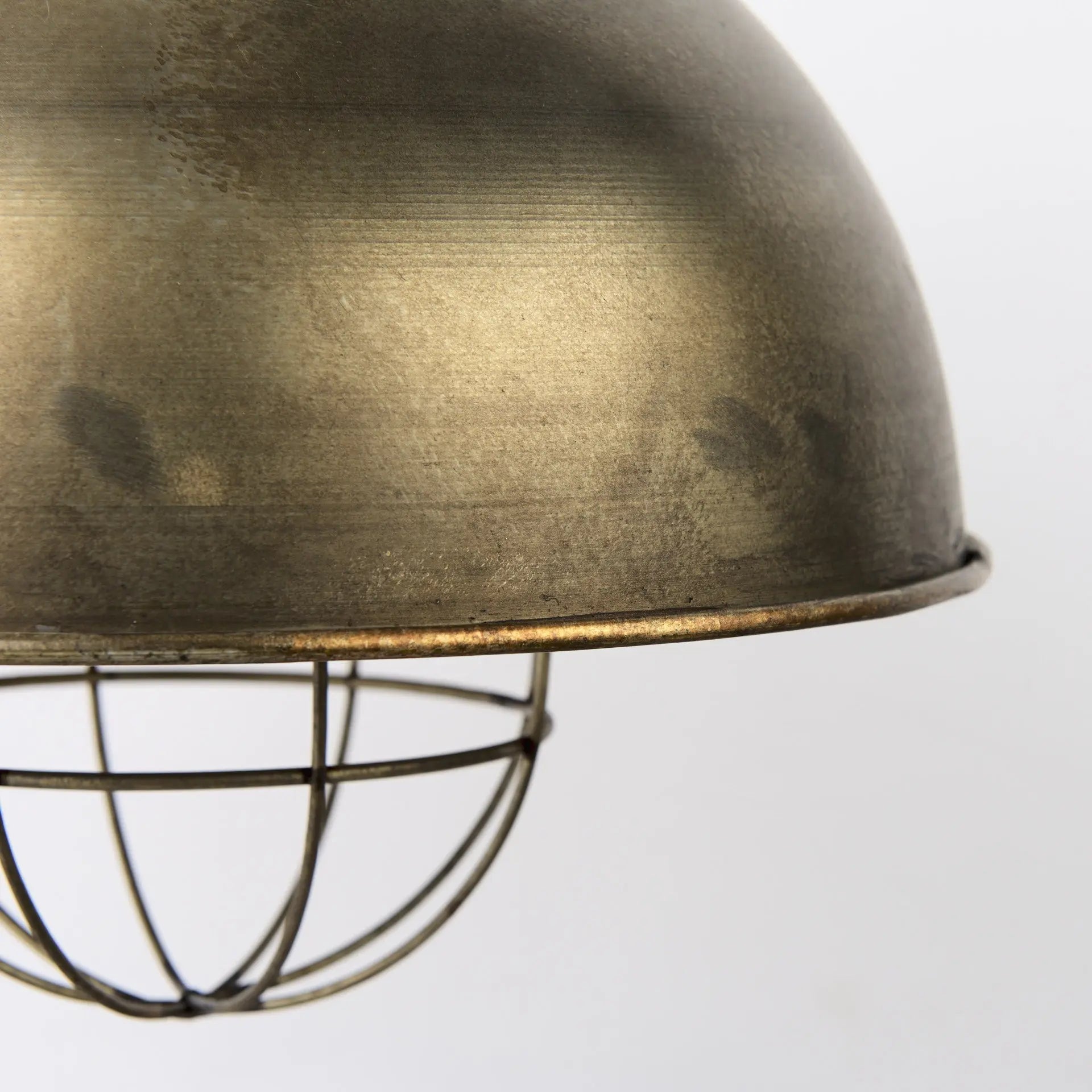 Distressed Bronze Metal Dome Hanging Light Homeroots Lighting