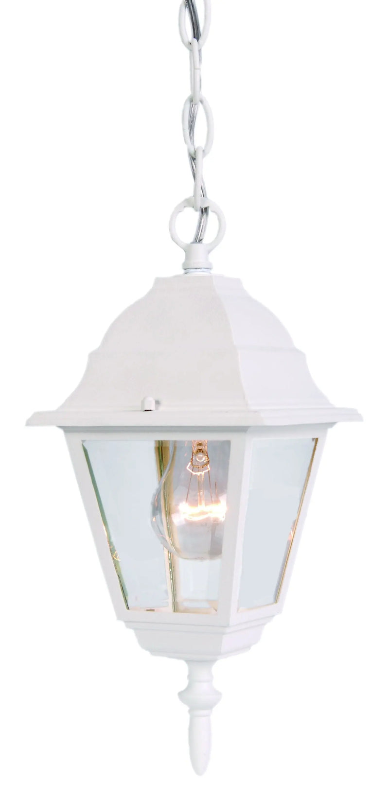 Distressed White Beveled Glass Outdoor Hanging Light Homeroots Outdoor