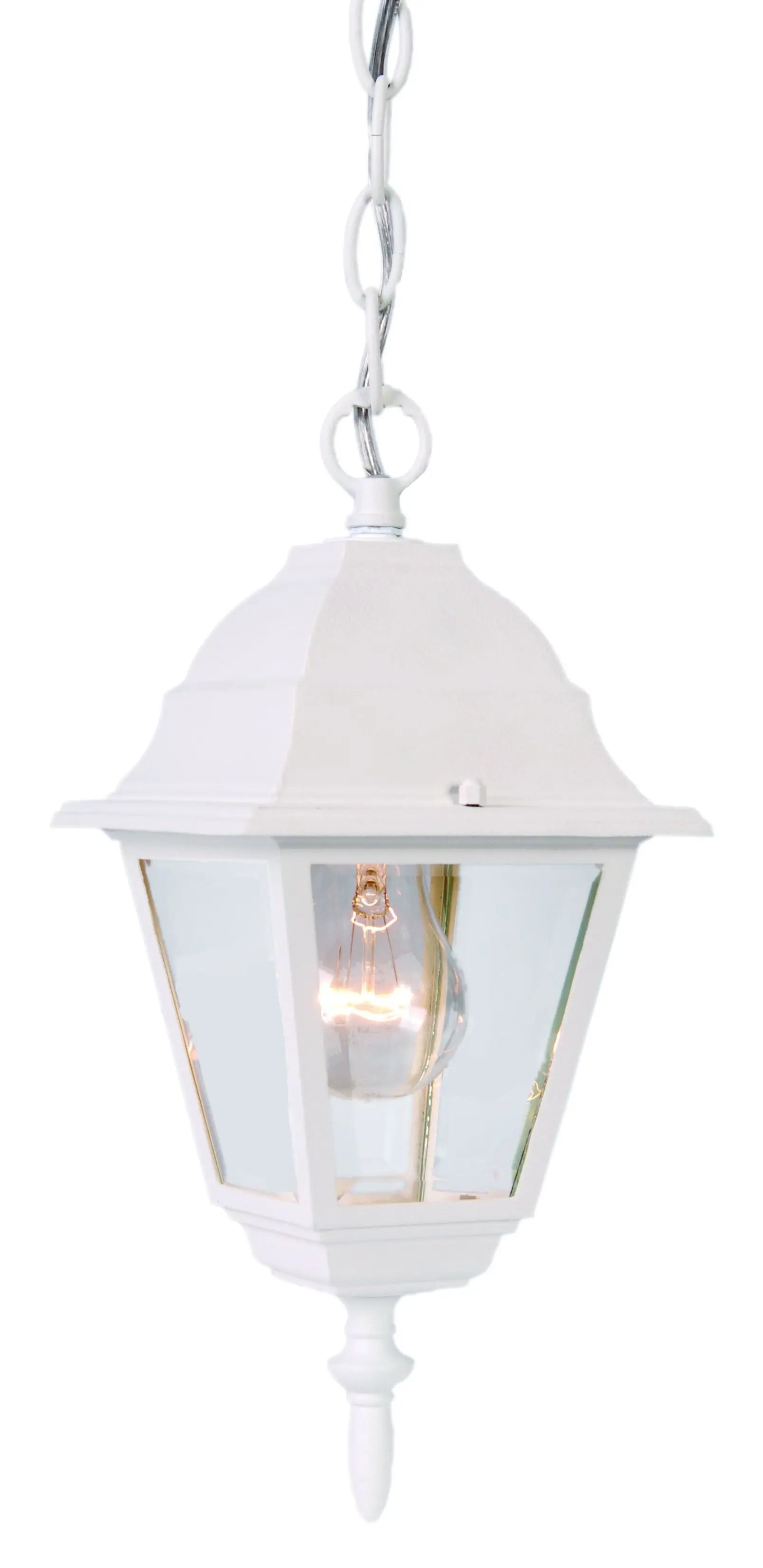 Distressed White Beveled Glass Outdoor Hanging Light Homeroots Outdoor
