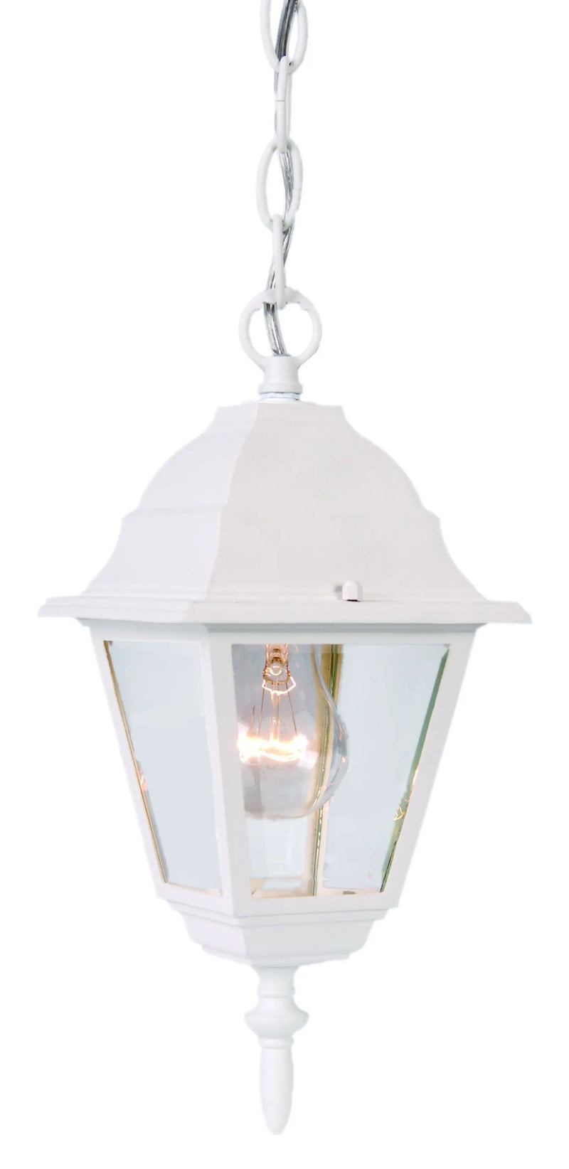 Distressed White Beveled Glass Outdoor Hanging Light Homeroots Outdoor