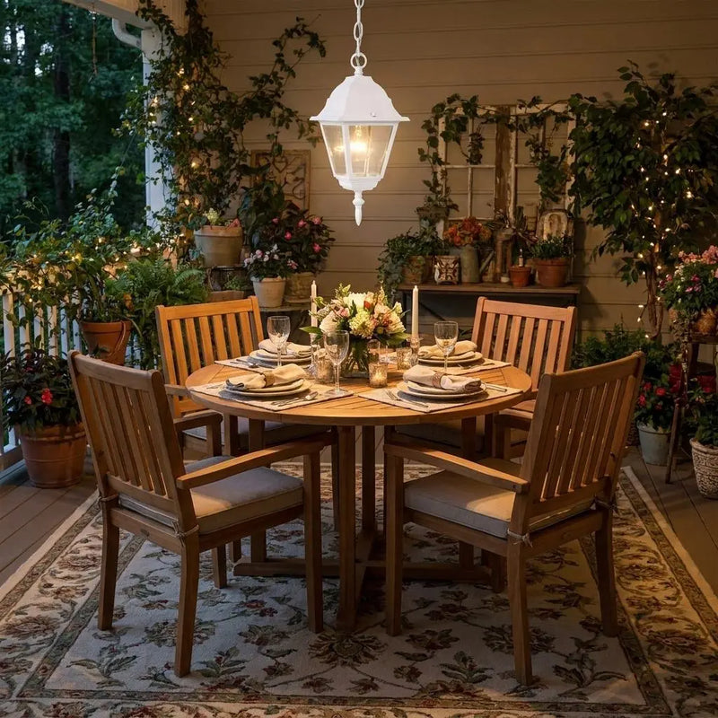 Distressed White Beveled Glass Outdoor Hanging Light Homeroots Outdoor