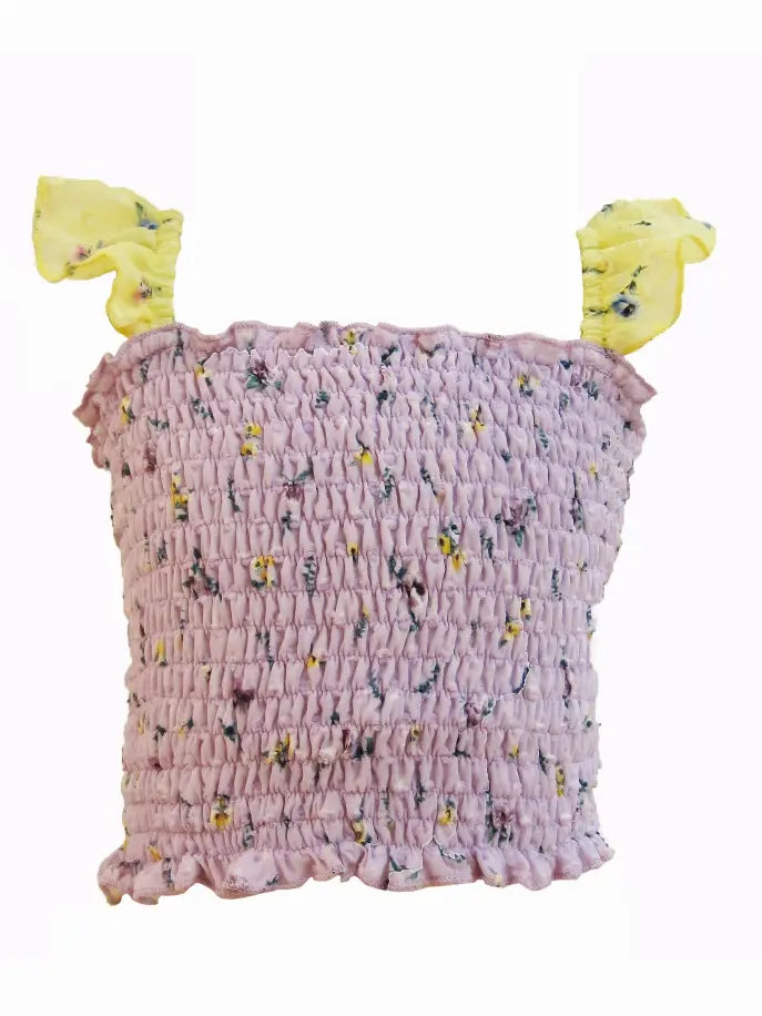 Ditsy Floral Smocked Top Little Mass
