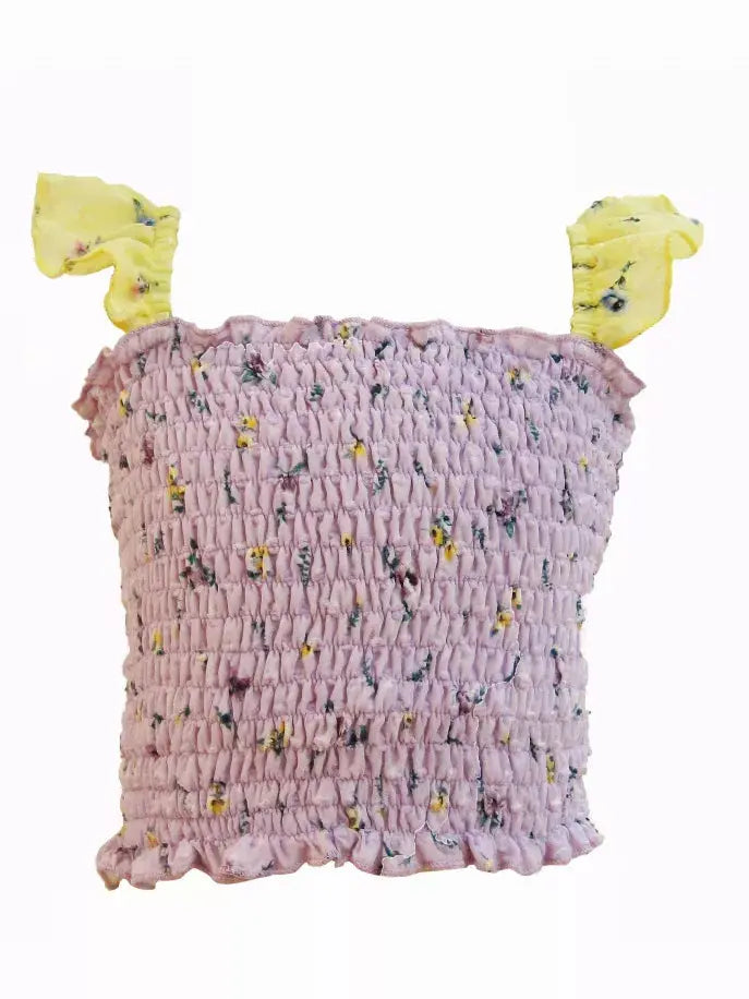 Ditsy Floral Smocked Top Little Mass