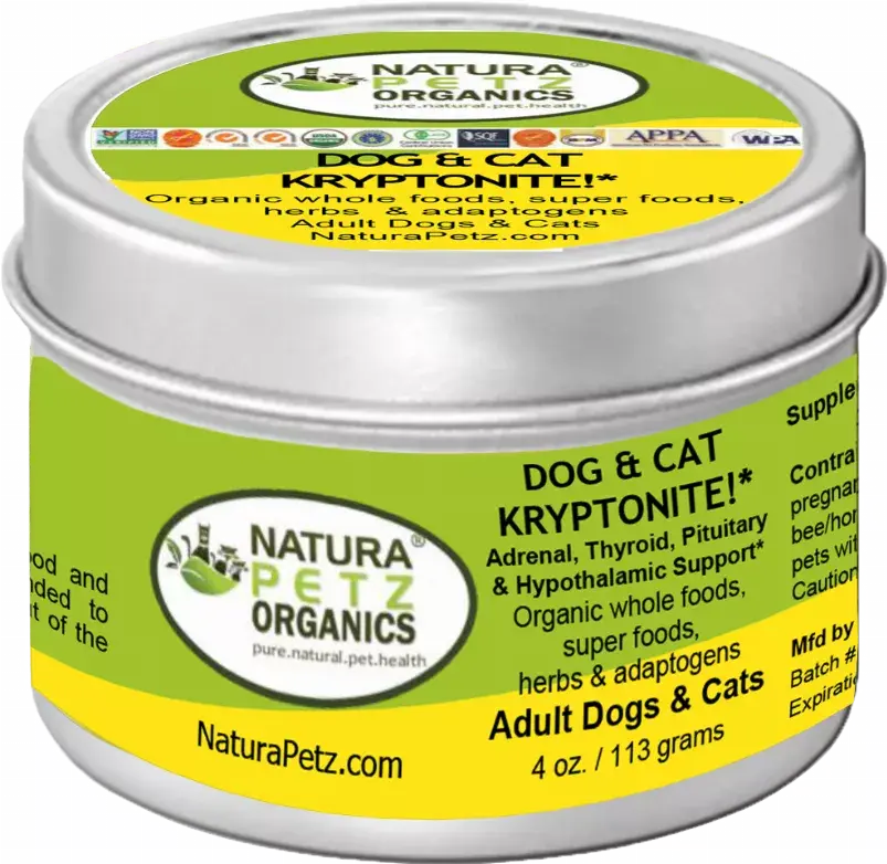 Dog And Cat Kryptonite Meal Topper - Adrenal, Thyroid, Pituitary & Hypothalamic Support* Organic Pet Systems