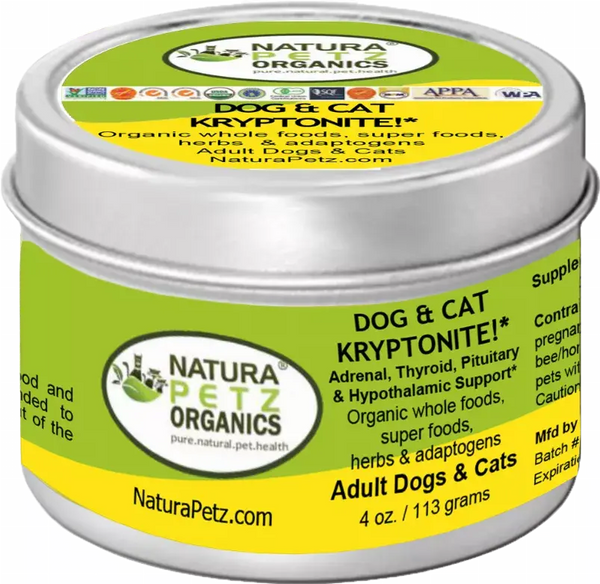 Dog And Cat Kryptonite Meal Topper - Adrenal, Thyroid, Pituitary & Hypothalamic Support* Organic Pet Systems