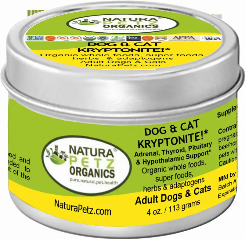 Dog And Cat Kryptonite Meal Topper - Adrenal, Thyroid, Pituitary & Hypothalamic Support* Organic Pet Systems