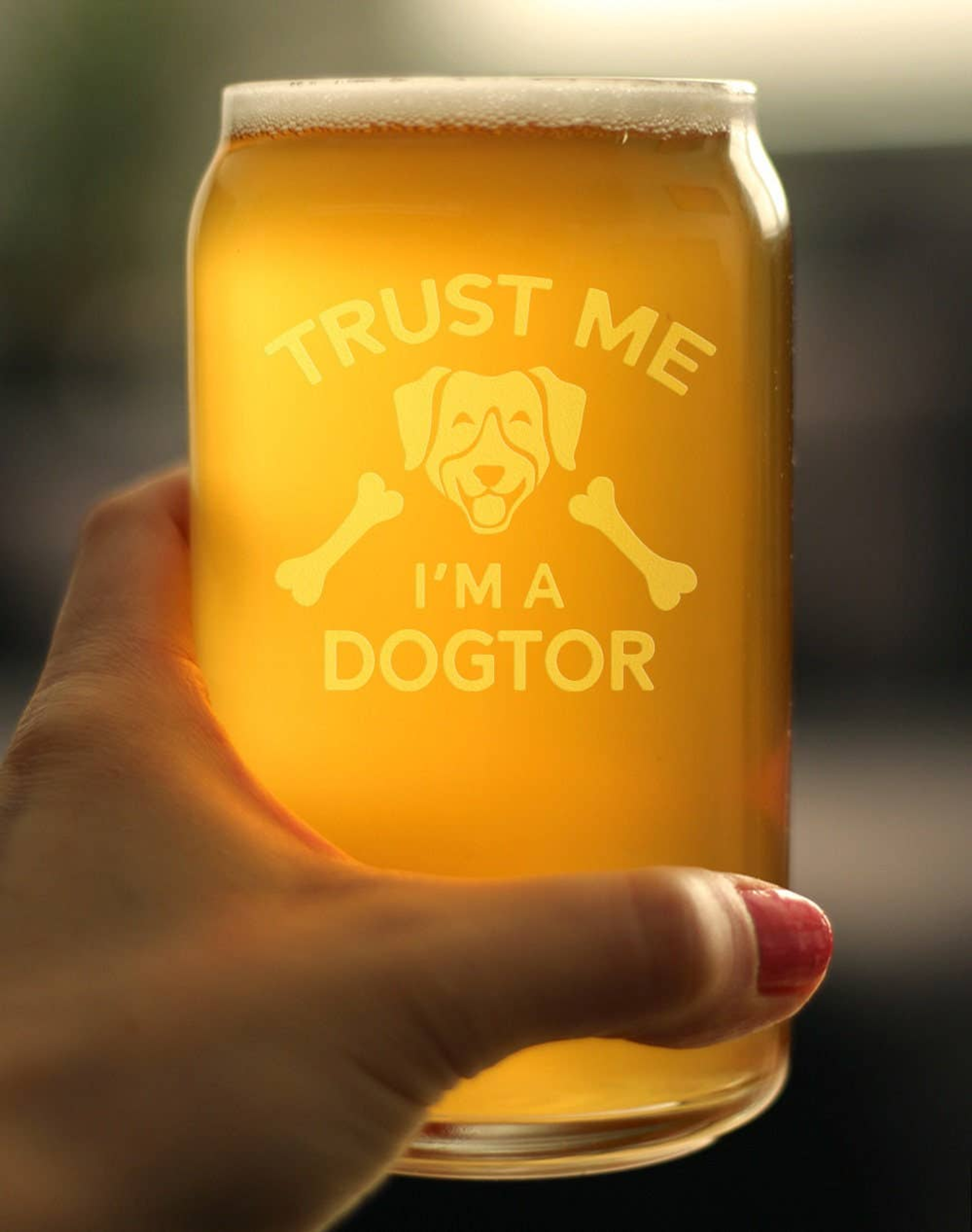 Dogtor Beer Can Pint Glass - Veterinarians Gifts and Decor Bevvee