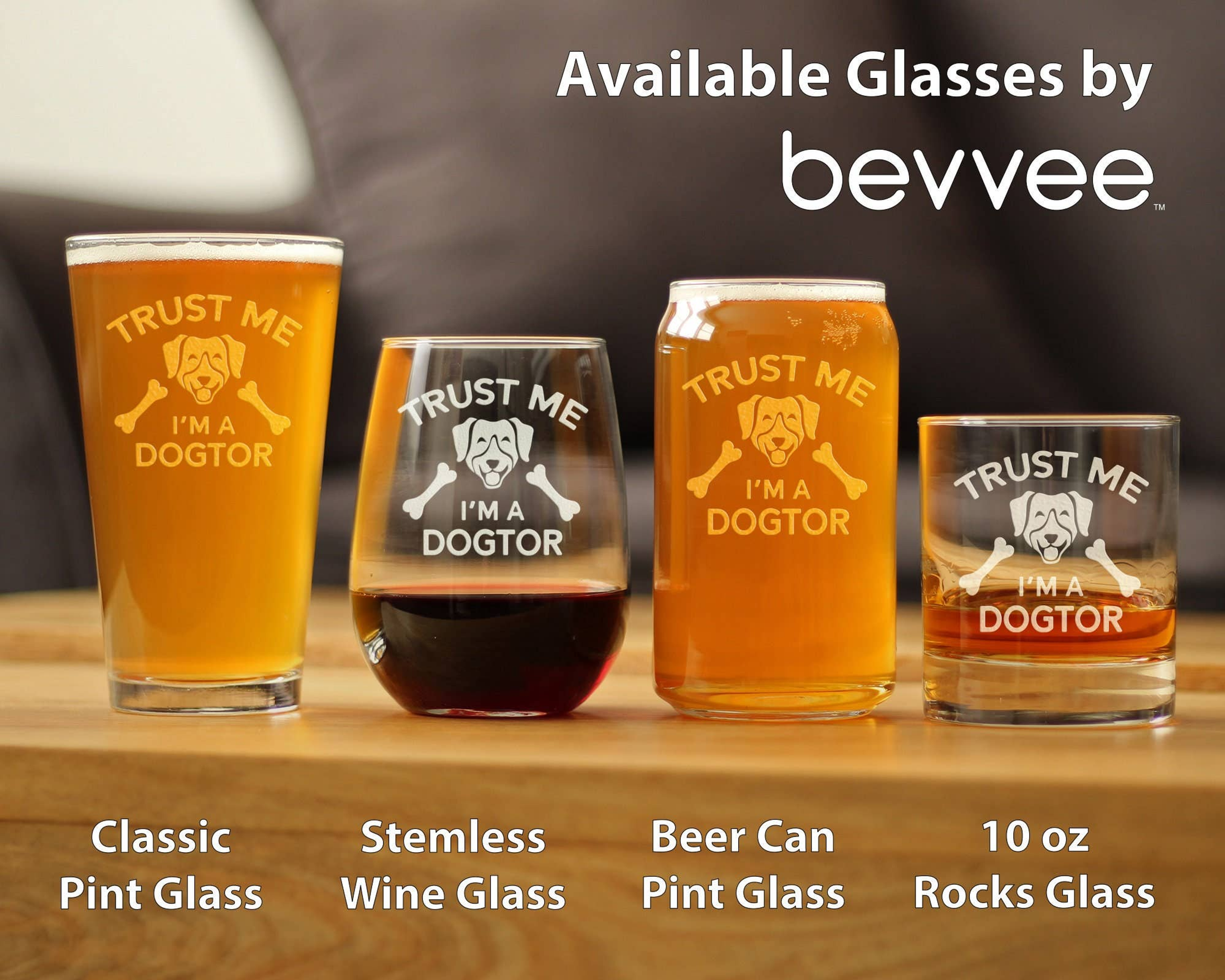 Dogtor Beer Can Pint Glass - Veterinarians Gifts and Decor Bevvee