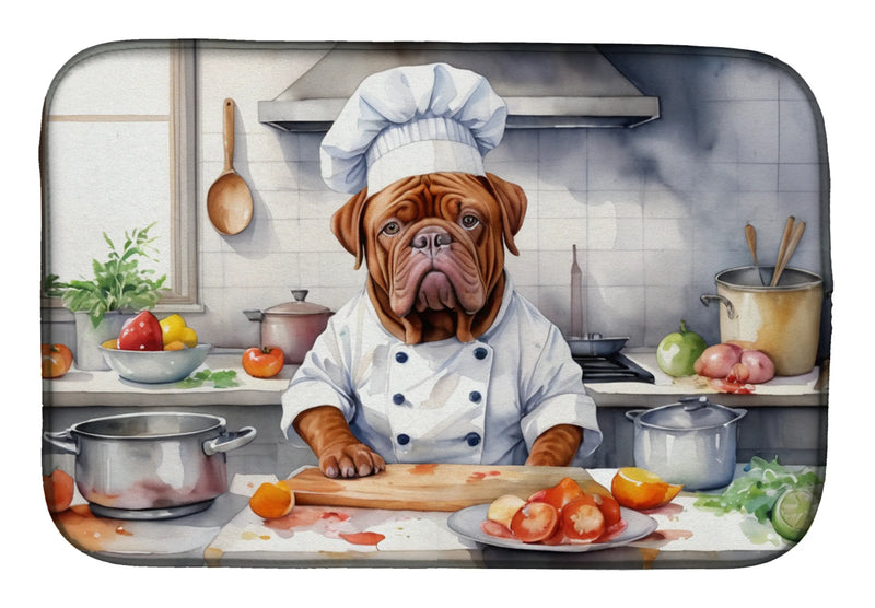 Dogue de Bordeaux The Chef Dish Drying Mat Caroline's Treasures