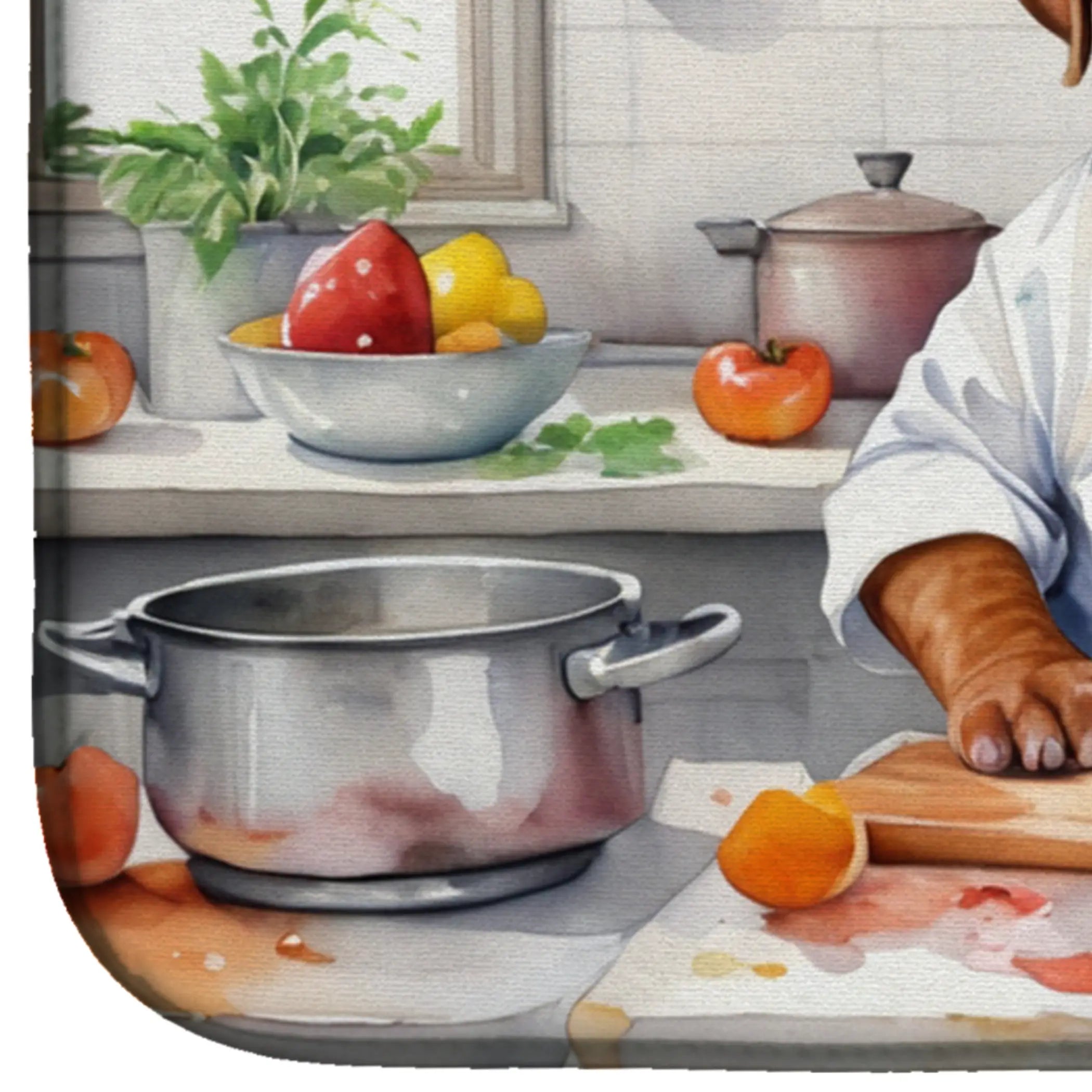 Dogue de Bordeaux The Chef Dish Drying Mat Caroline's Treasures