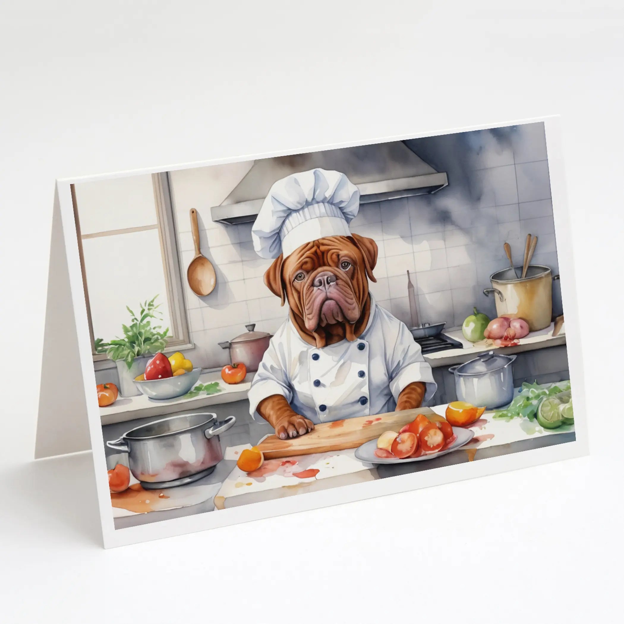 Dogue de Bordeaux The Chef Greeting Cards Pack of 8 Caroline's Treasures