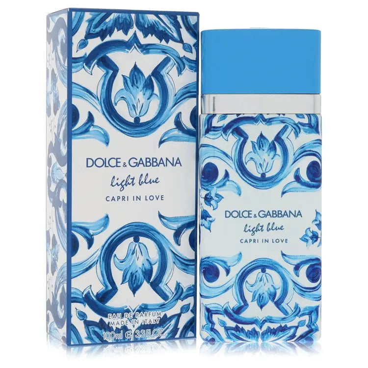 Dolce & Gabbana  Light Blue Capri in Love by Dolce & Gabbana Eau De Parfum Spray 3.3 oz for Women for Fragrances for Women Dolce & Gabbana