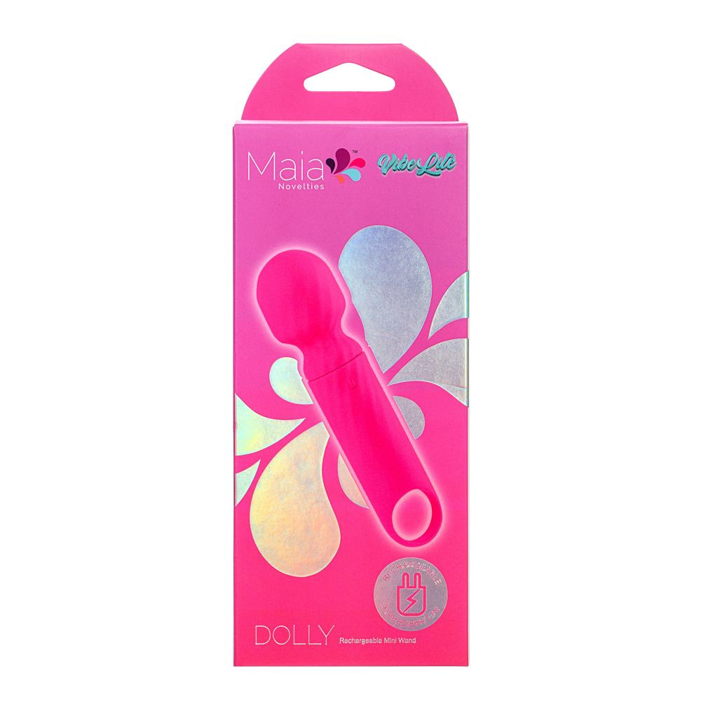 Dolly Pink Silicone Mini Wand Rechargeable Maia Toys