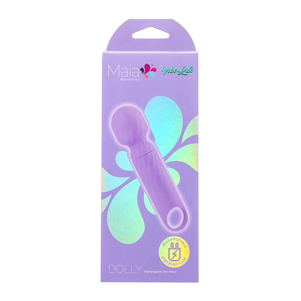 Dolly Purple Silicone Mini Wand Rechargeable Maia Toys