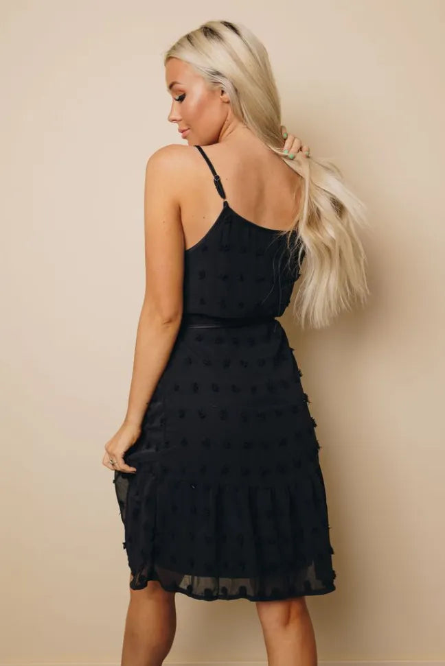 Donna Swiss Dot Tank Dress Stay Warm in Style