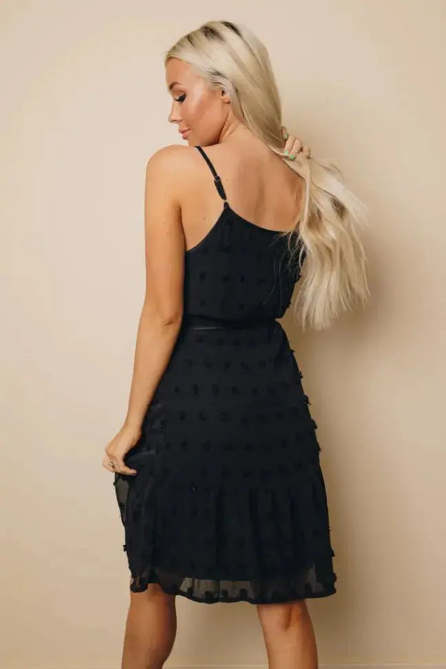 Donna Swiss Dot Tank Dress Stay Warm in Style