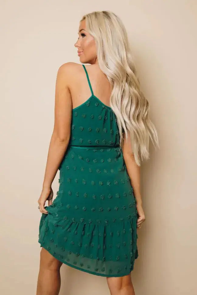 Donna Swiss Dot Tank Dress Stay Warm in Style