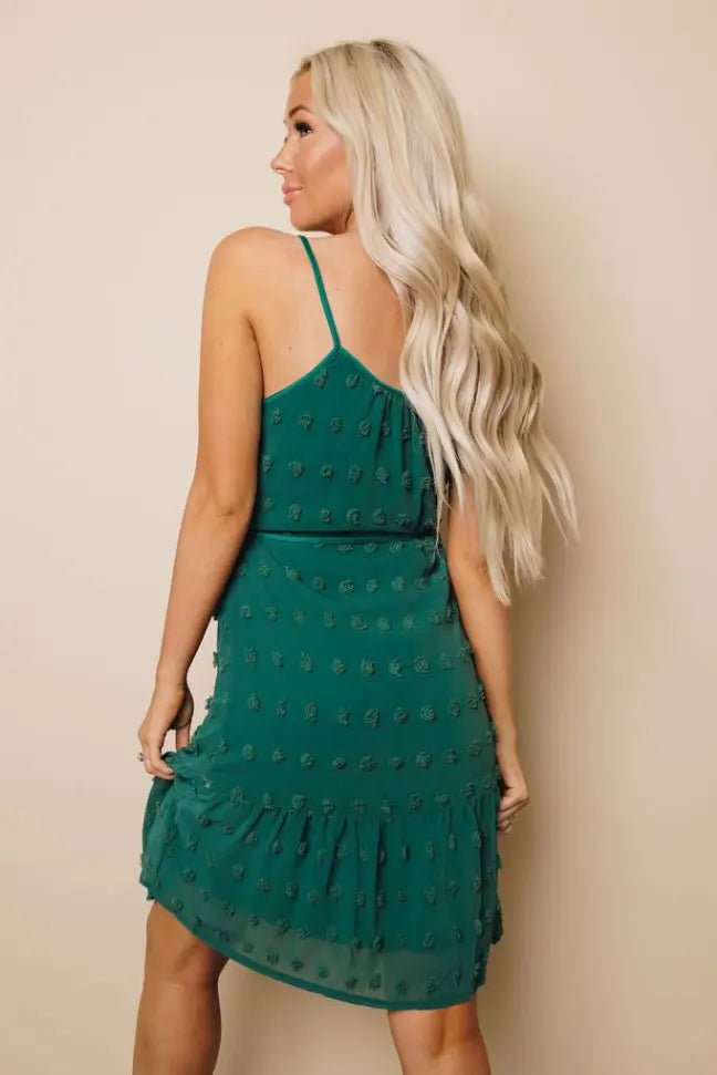Donna Swiss Dot Tank Dress Stay Warm in Style