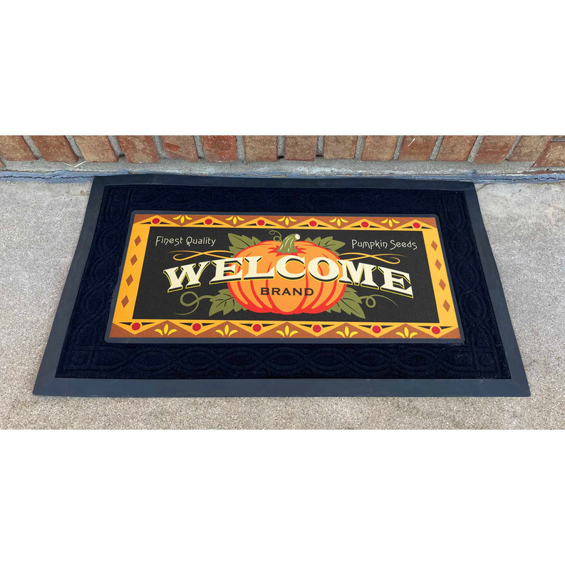 Doormat Insert Welcome Pumpkin Dicksons Inc