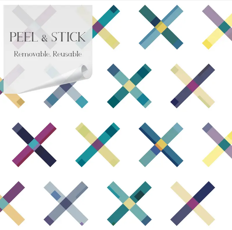 Dot Your I's' Geometric Peel & Stick Wallpaper SBC-LTD