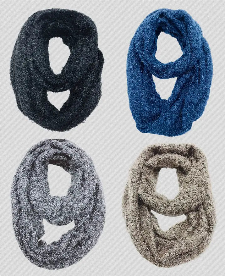 Double Loop Knitted Yam Infinity Scarf JC Sunny Fashion