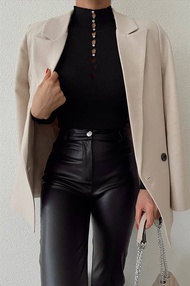 Double Pocket Blazer Jacket Opposite Sense