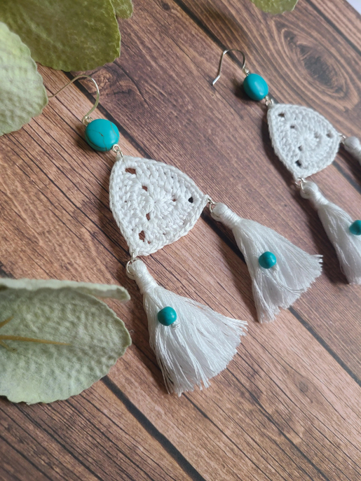 Double Tassel Earrings Sysaic Knotz