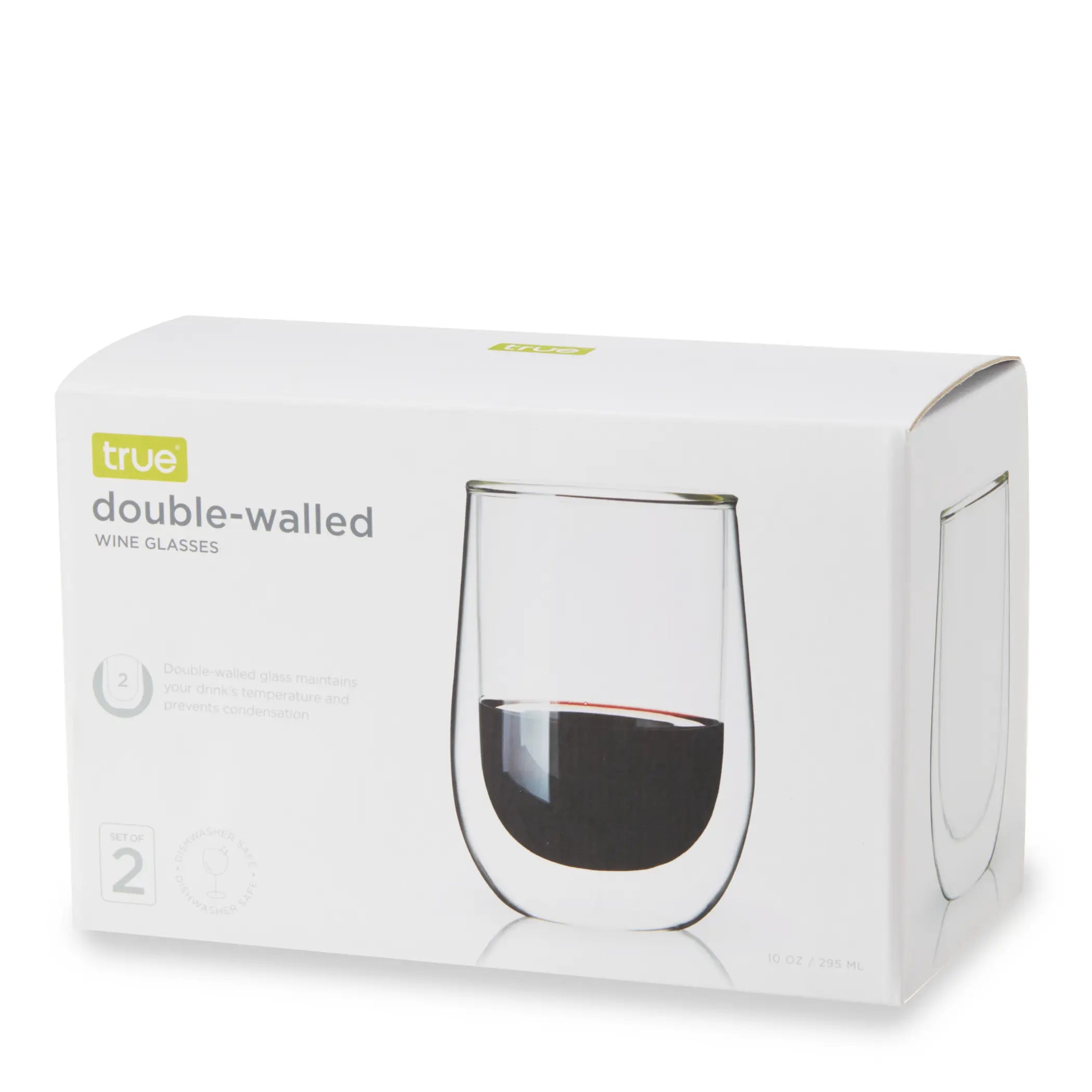 Double Walled Wine Glasses by True True