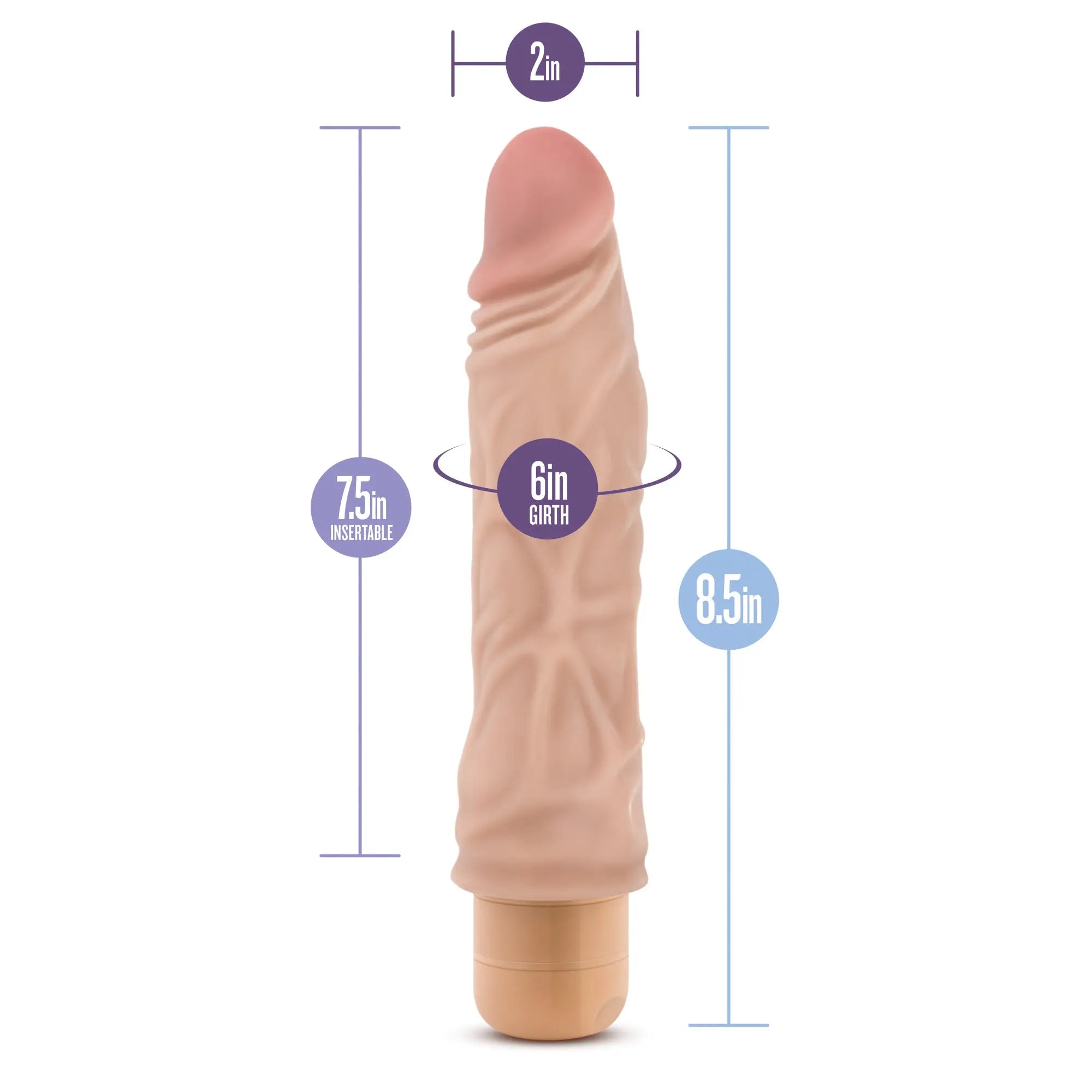 Dr Skin Cockvibe #8 Beige Blush Novelties