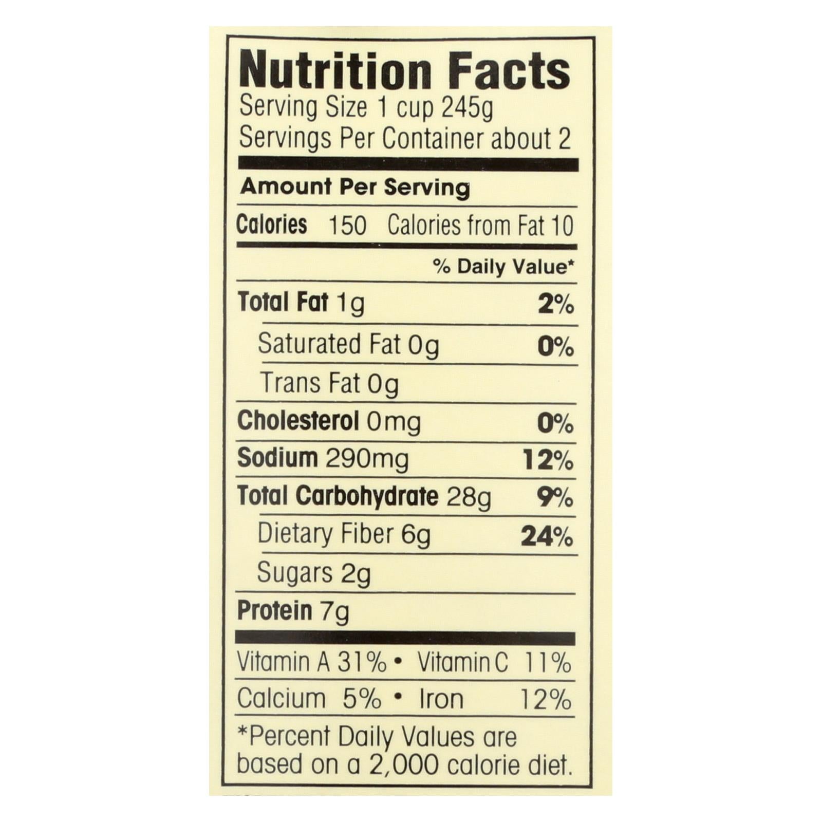 Dr. Mcdougall's Organic Black Bean Lower Sodium Soup - Case Of 6 - 18 Oz. - GreatEagleInc