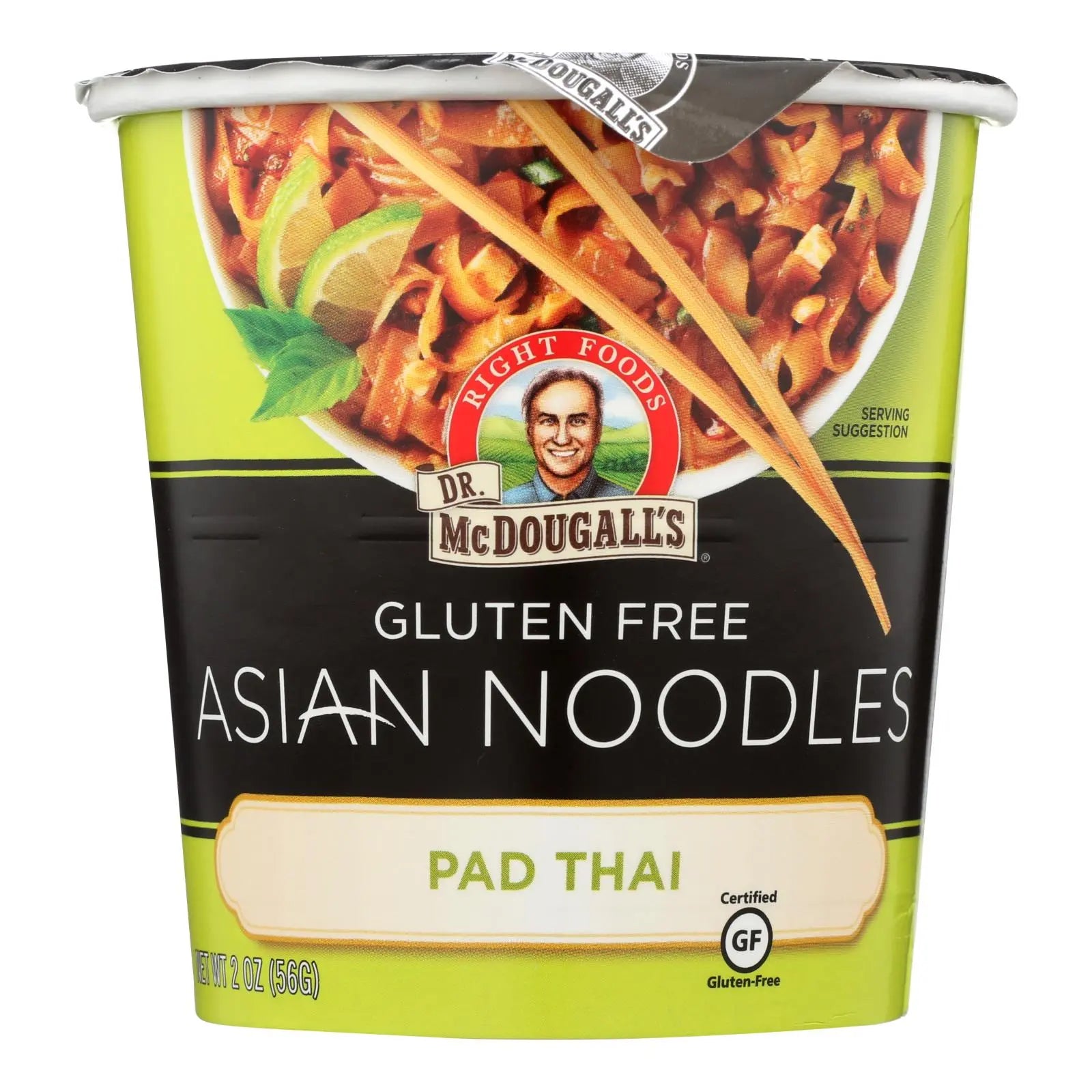 Dr. Mcdougall's Pad Thai Asian Noodles - Case Of 6 - 2 Oz. Dr. Mcdougall's