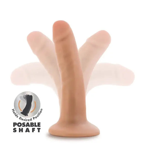 Dr. Skin Plus 5in Poseable Dildo Blush Novelties