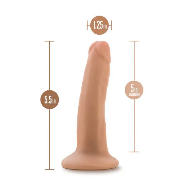 Dr. Skin Plus 5in Poseable Dildo Blush Novelties