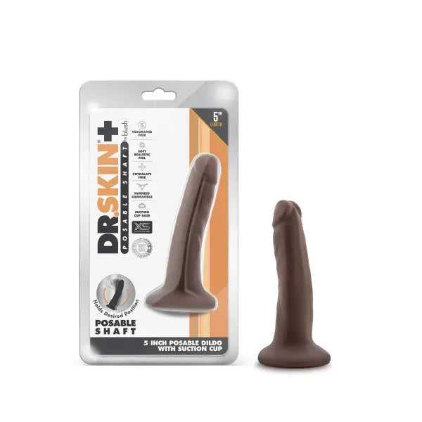 Dr. Skin Plus 5in Poseable Dildo Blush Novelties