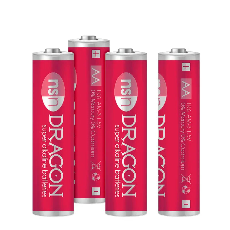 Dragon 4pk Alkaline Aa Batteries NS Novelties