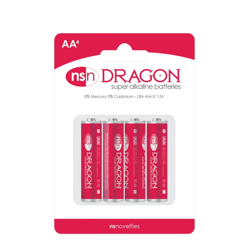 Dragon 4pk Alkaline Aa Batteries NS Novelties