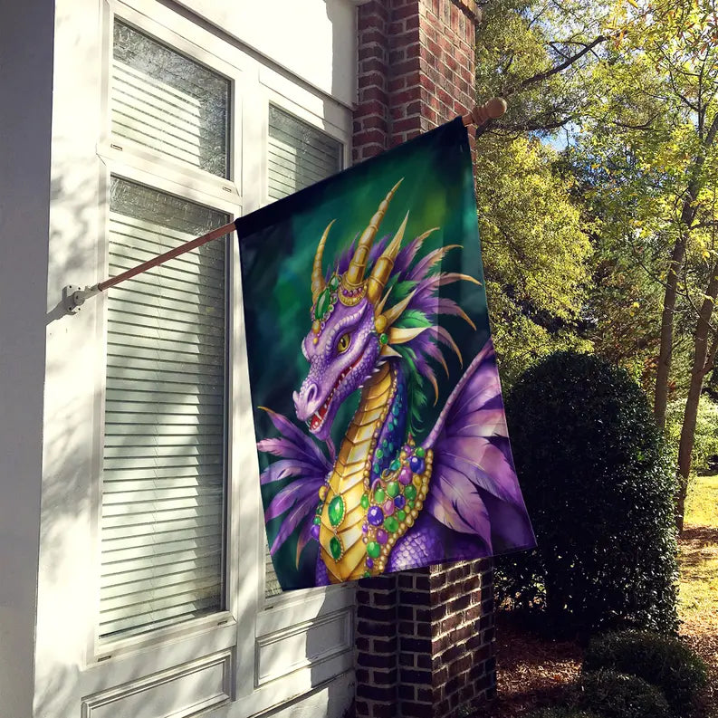 Dragon King of Mardi Gras House Flag Caroline's Treasures